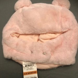 Little girls plush hats